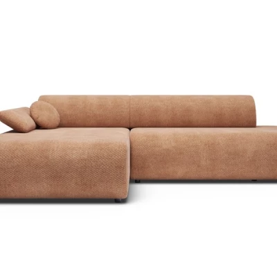Eckschlafsofa mit Stauraum SURREY 1 – hellbraun, linke Ecke
