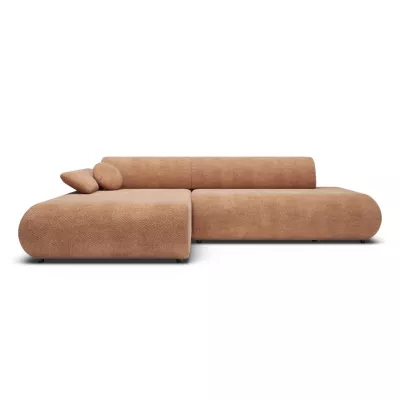 Eckschlafsofa mit Stauraum SURREY 1 – hellbraun, linke Ecke
