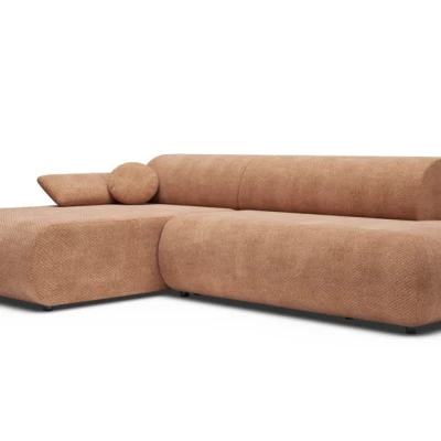 Eckschlafsofa mit Stauraum SURREY 1 – hellbraun, linke Ecke