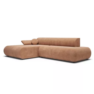 Eckschlafsofa mit Stauraum SURREY 1 – hellbraun, linke Ecke