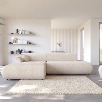 Eckschlafsofa mit Stauraum SURREY 1 - beige 2, linke Ecke
