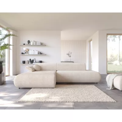 Eckschlafsofa mit Stauraum SURREY 1 - beige 2, linke Ecke