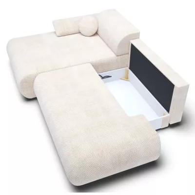 Eckschlafsofa mit Stauraum SURREY 1 - beige 2, linke Ecke