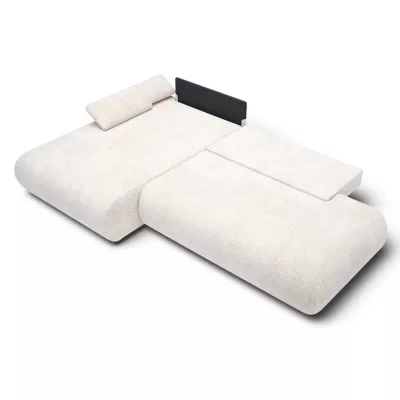 Eckschlafsofa mit Stauraum SURREY 1 - beige 2, linke Ecke