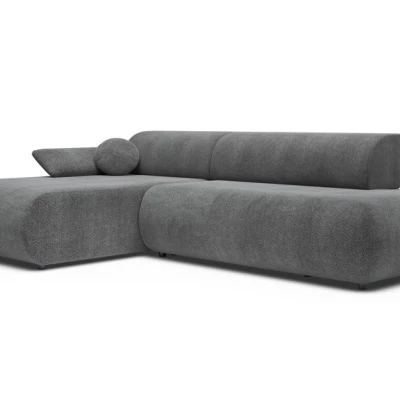 Eckschlafsofa mit Stauraum SURREY 1 – dunkelgrau, linke Ecke