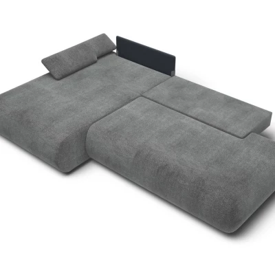 Eckschlafsofa mit Stauraum SURREY 1 – dunkelgrau, linke Ecke