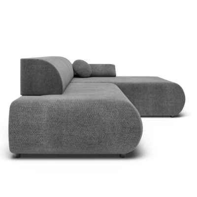 Eckschlafsofa mit Stauraum SURREY 1 – dunkelgrau, rechte Ecke