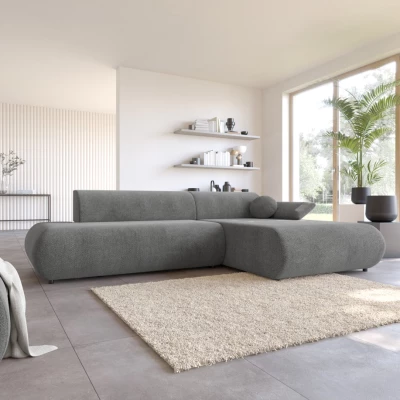 Eckschlafsofa mit Stauraum SURREY 1 – dunkelgrau, rechte Ecke