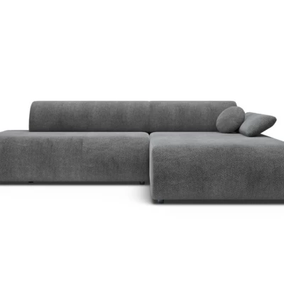 Eckschlafsofa mit Stauraum SURREY 1 – dunkelgrau, rechte Ecke