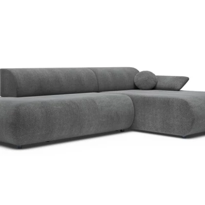 Eckschlafsofa mit Stauraum SURREY 1 – dunkelgrau, rechte Ecke