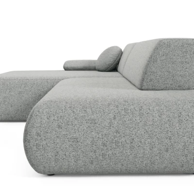 Eckschlafsofa mit Stauraum SURREY 1 – Stahlgrau, linke Ecke