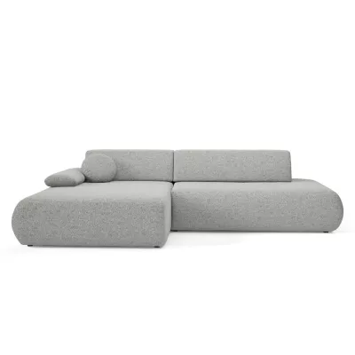 Eckschlafsofa mit Stauraum SURREY 1 – Stahlgrau, linke Ecke