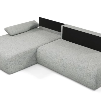 Eckschlafsofa mit Stauraum SURREY 1 – Stahlgrau, linke Ecke