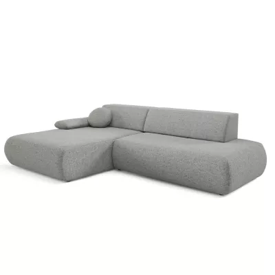 Eckschlafsofa mit Stauraum SURREY 1 – Stahlgrau, linke Ecke