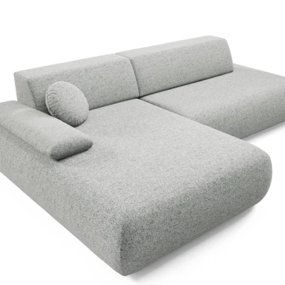 Eckschlafsofa mit Stauraum SURREY 1 – Stahlgrau, linke Ecke