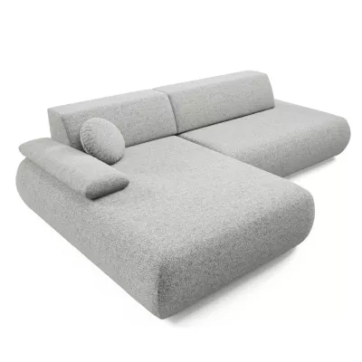 Eckschlafsofa mit Stauraum SURREY 1 – Stahlgrau, linke Ecke