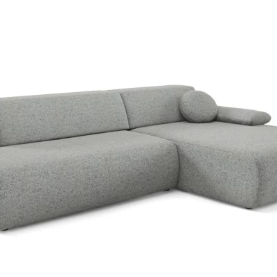 Eckschlafsofa mit Stauraum SURREY 1 - Stahlgrau, rechte Ecke