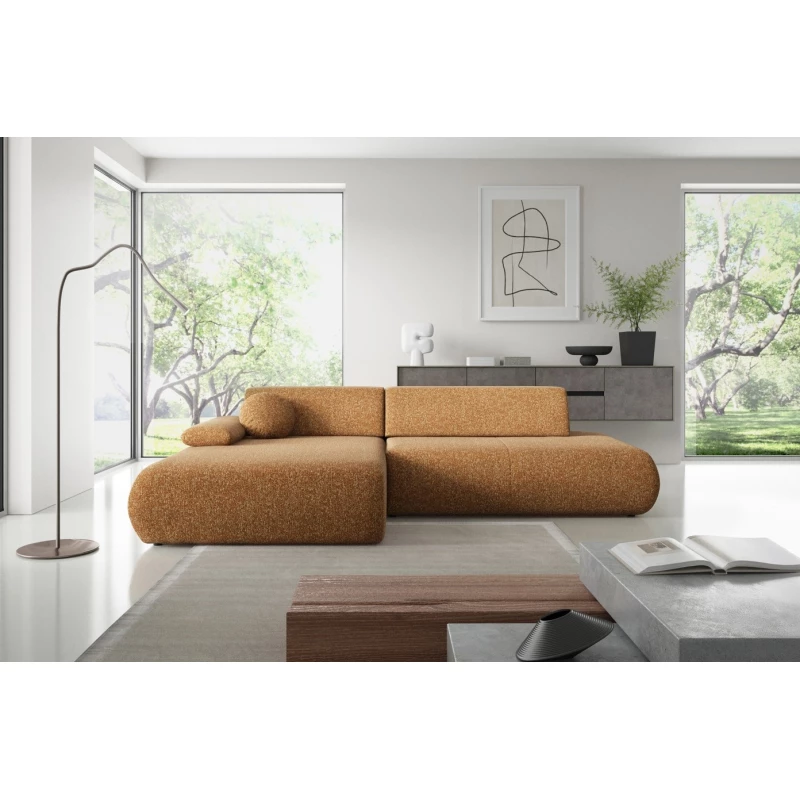 Eckschlafsofa mit Stauraum SURREY 1 - Rost, linke Ecke