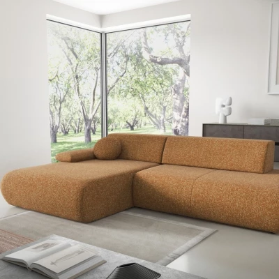 Eckschlafsofa mit Stauraum SURREY 1 - Rost, linke Ecke