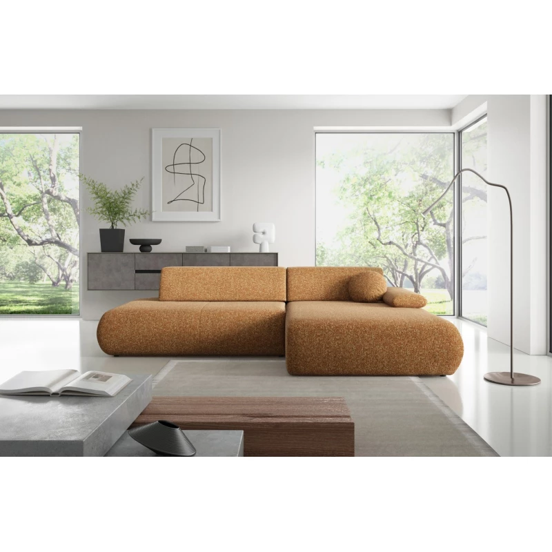 Eckschlafsofa mit Stauraum SURREY 1 - Rost, rechte Ecke