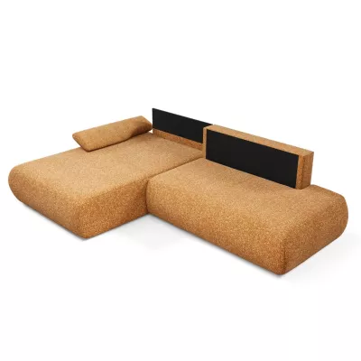 Eckschlafsofa mit Stauraum SURREY 1 - Rost, linke Ecke
