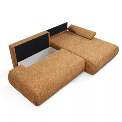 Eckschlafsofa mit Stauraum SURREY 1 - Rost, rechte Ecke