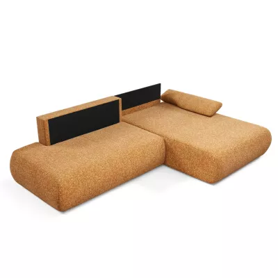 Eckschlafsofa mit Stauraum SURREY 1 - Rost, rechte Ecke