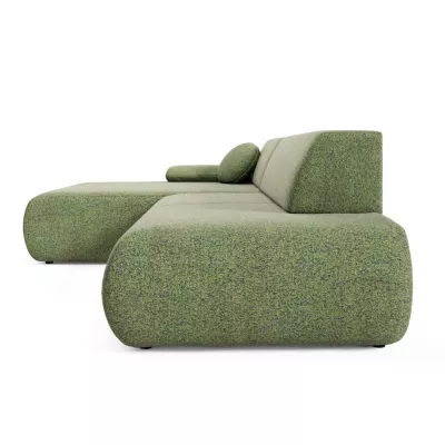 Eckschlafsofa mit Stauraum SURREY 1 - grün, linke Ecke