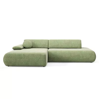 Eckschlafsofa mit Stauraum SURREY 1 - grün, linke Ecke