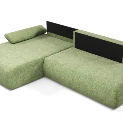 Eckschlafsofa mit Stauraum SURREY 1 - grün, linke Ecke