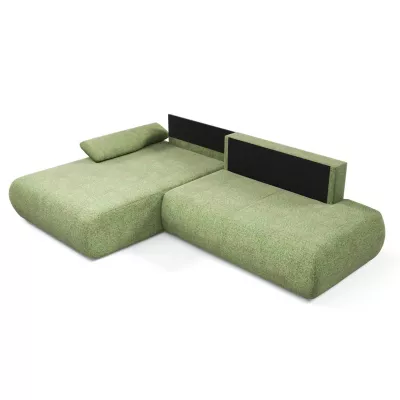 Eckschlafsofa mit Stauraum SURREY 1 - grün, linke Ecke