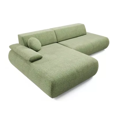 Eckschlafsofa mit Stauraum SURREY 1 - grün, linke Ecke