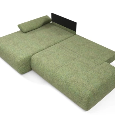 Eckschlafsofa mit Stauraum SURREY 1 - grün, linke Ecke