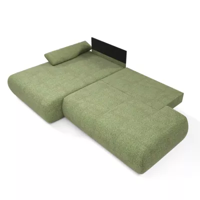 Eckschlafsofa mit Stauraum SURREY 1 - grün, linke Ecke