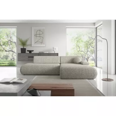 Eckschlafsofa mit Stauraum SURREY 1 - grau, rechte Ecke