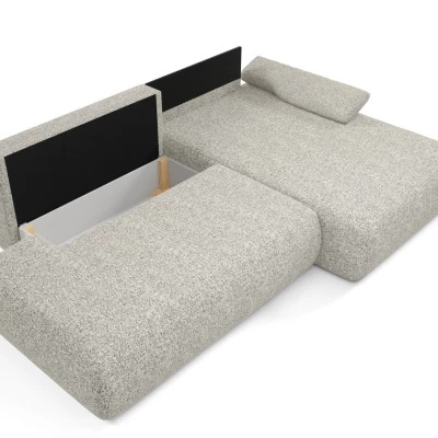 Eckschlafsofa mit Stauraum SURREY 1 - grau, rechte Ecke