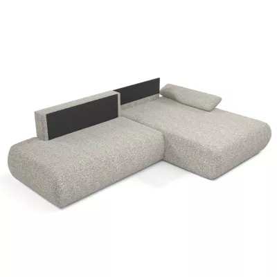 Eckschlafsofa mit Stauraum SURREY 1 - grau, rechte Ecke