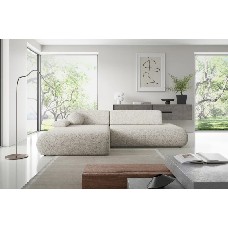 Eckschlafsofa mit Stauraum SURREY 1 - beige 1, linke Ecke