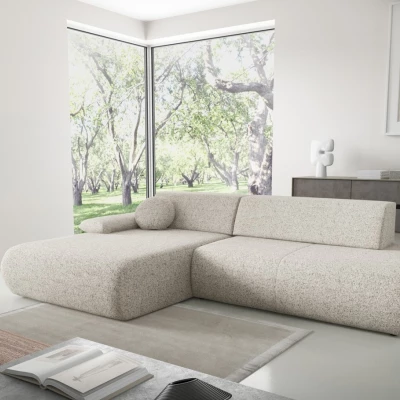 Eckschlafsofa mit Stauraum SURREY 1 - beige 1, linke Ecke