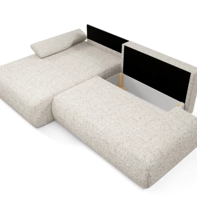 Eckschlafsofa mit Stauraum SURREY 1 - beige 1, linke Ecke