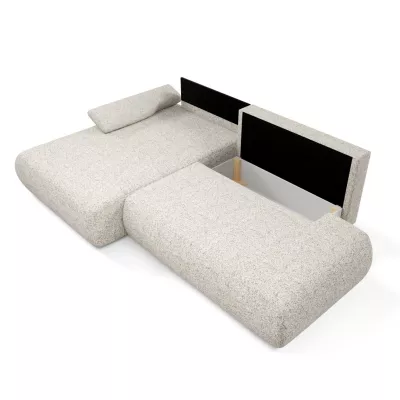 Eckschlafsofa mit Stauraum SURREY 1 - beige 1, linke Ecke