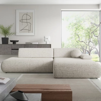 Eckschlafsofa mit Stauraum SURREY 1 - beige 1, rechte Ecke