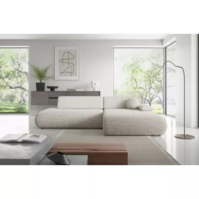 Eckschlafsofa mit Stauraum SURREY 1 - beige 1, rechte Ecke