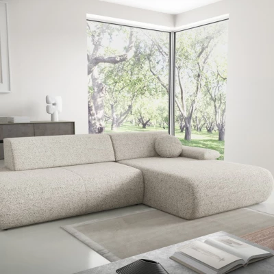 Eckschlafsofa mit Stauraum SURREY 1 - beige 1, rechte Ecke