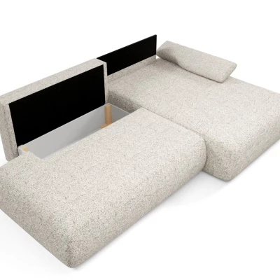 Eckschlafsofa mit Stauraum SURREY 1 - beige 1, rechte Ecke