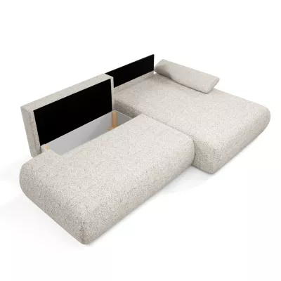Eckschlafsofa mit Stauraum SURREY 1 - beige 1, rechte Ecke