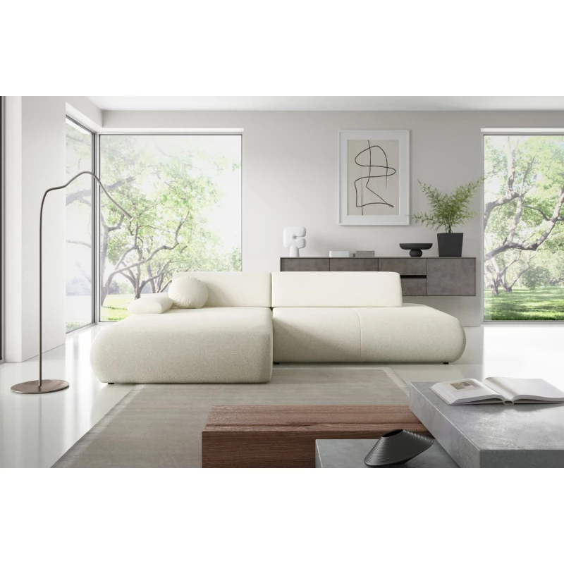 Eckschlafsofa mit Stauraum SURREY 1 - ecru, linke Ecke