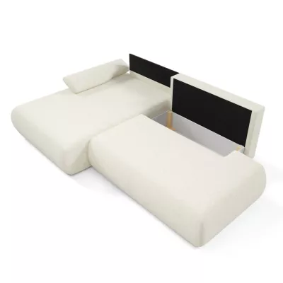 Eckschlafsofa mit Stauraum SURREY 1 - ecru, linke Ecke