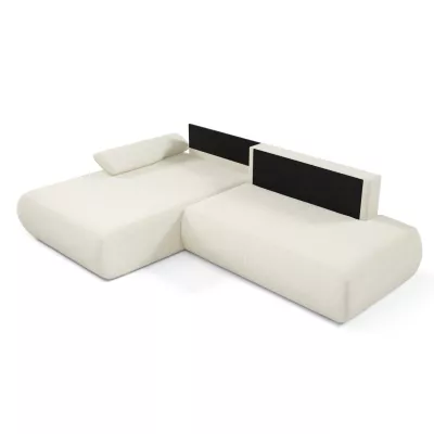 Eckschlafsofa mit Stauraum SURREY 1 - ecru, linke Ecke