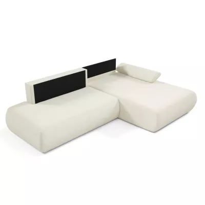 Eckschlafsofa mit Stauraum SURREY 1 - ecru, rechte Ecke